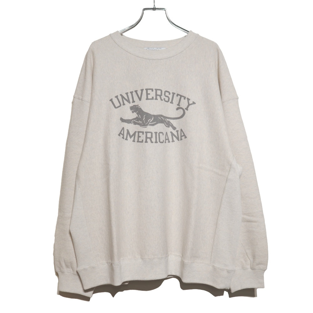 Americana(アメリカーナ)レディース リバースウィーブ クルーネックスウェット【BRF-771A-2】