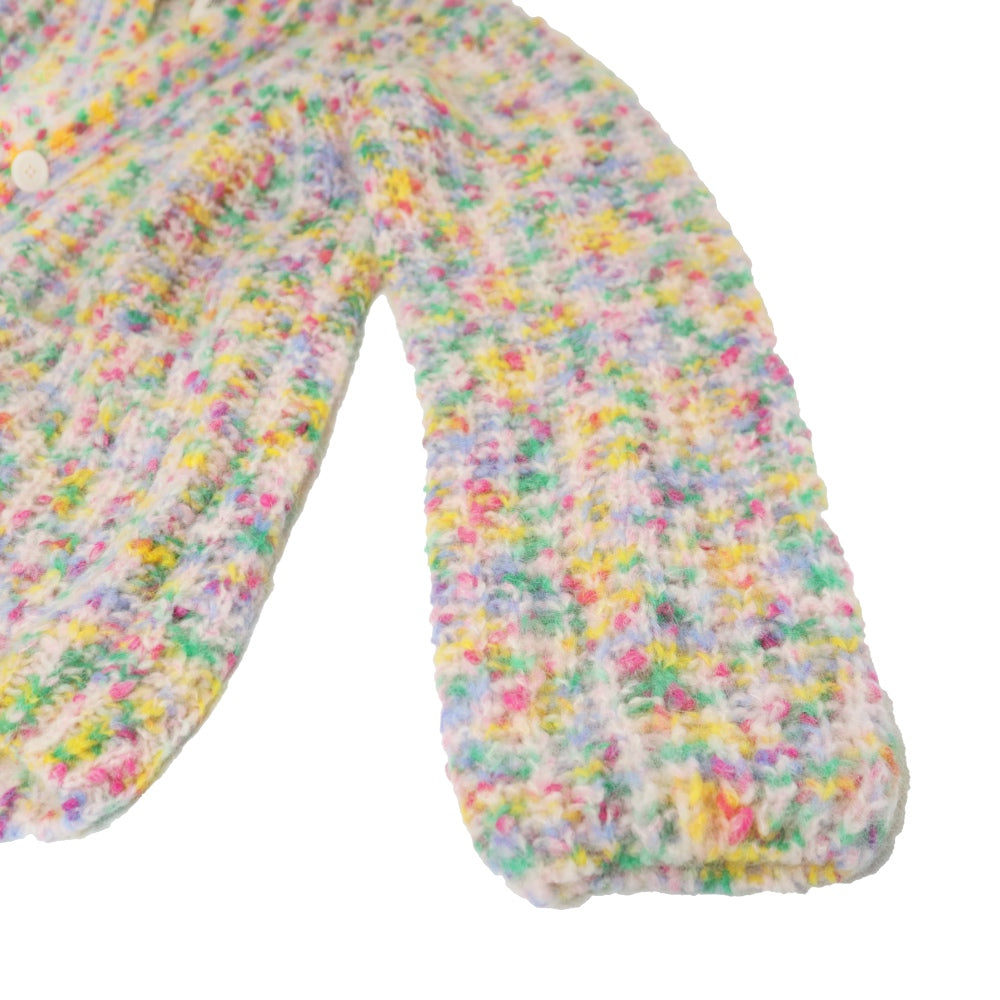 unfil(アンフィル)レディース　スーパーキッドモヘヤ&コットンネップヤーンリブニットカーディガン "SUPERKID MOHAIR & COTTON NEP YARN RIBBED-KNIT C/D"【WVFL-UW111】