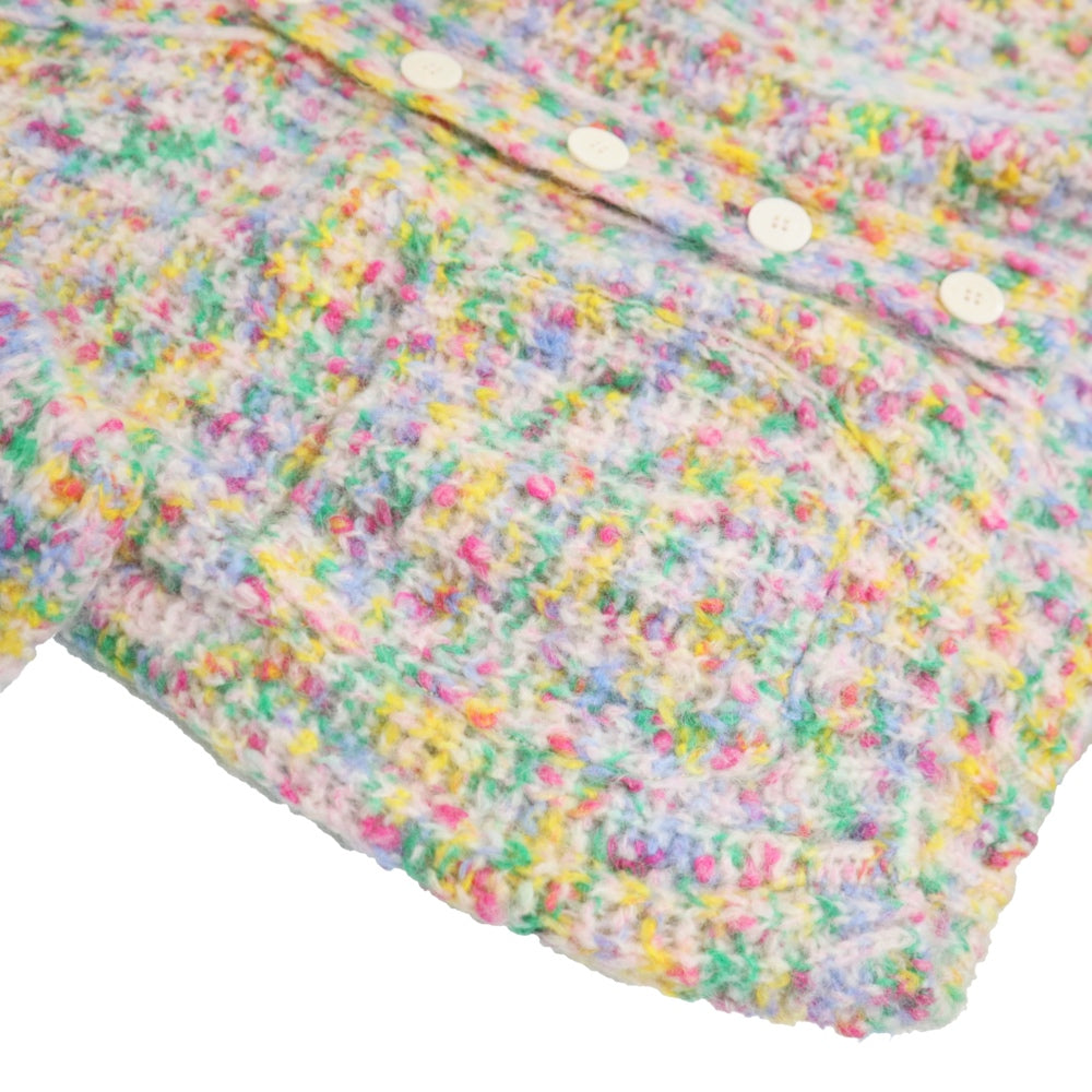 unfil(アンフィル)レディース　スーパーキッドモヘヤ&コットンネップヤーンリブニットカーディガン "SUPERKID MOHAIR & COTTON NEP YARN RIBBED-KNIT C/D"【WVFL-UW111】