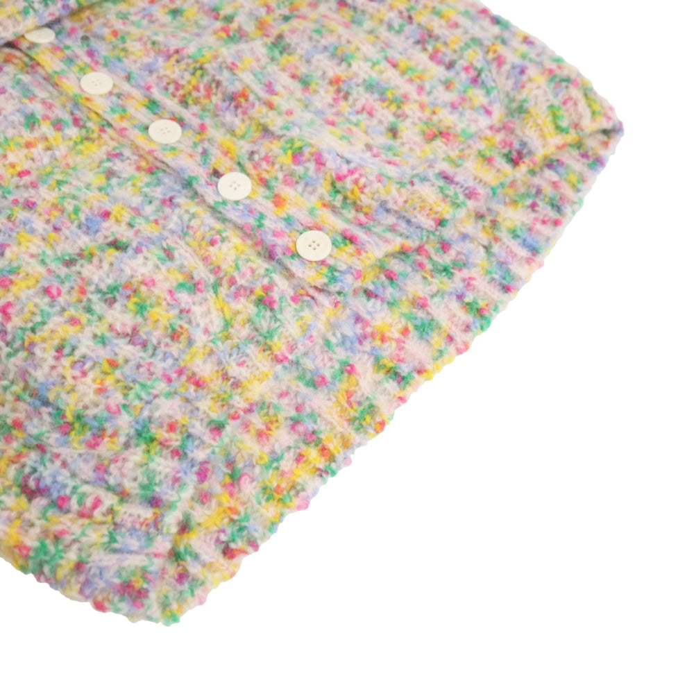 unfil(アンフィル)レディース　スーパーキッドモヘヤ&コットンネップヤーンリブニットカーディガン "SUPERKID MOHAIR & COTTON NEP YARN RIBBED-KNIT C/D"【WVFL-UW111】