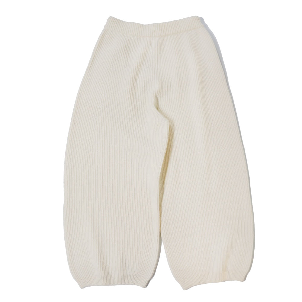 unfil(アンフィル)ウールコットン&エクストラファインラムウール　リブニットワイドパンツ "WOOLEN COTTON & EX.FINE LAMBS WOOL RIBBED-KNIT WIDE PANTS" 【WVFL-UW124】