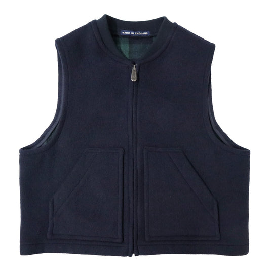 unfil(アンフィル)レディース　UNFIL WOOL BLEND DOUBLE FACE ZIP-UP VEST 【LONDON TRADITION×UNFIL】ダブルフェイス ジップベスト【WVFL-UW133】