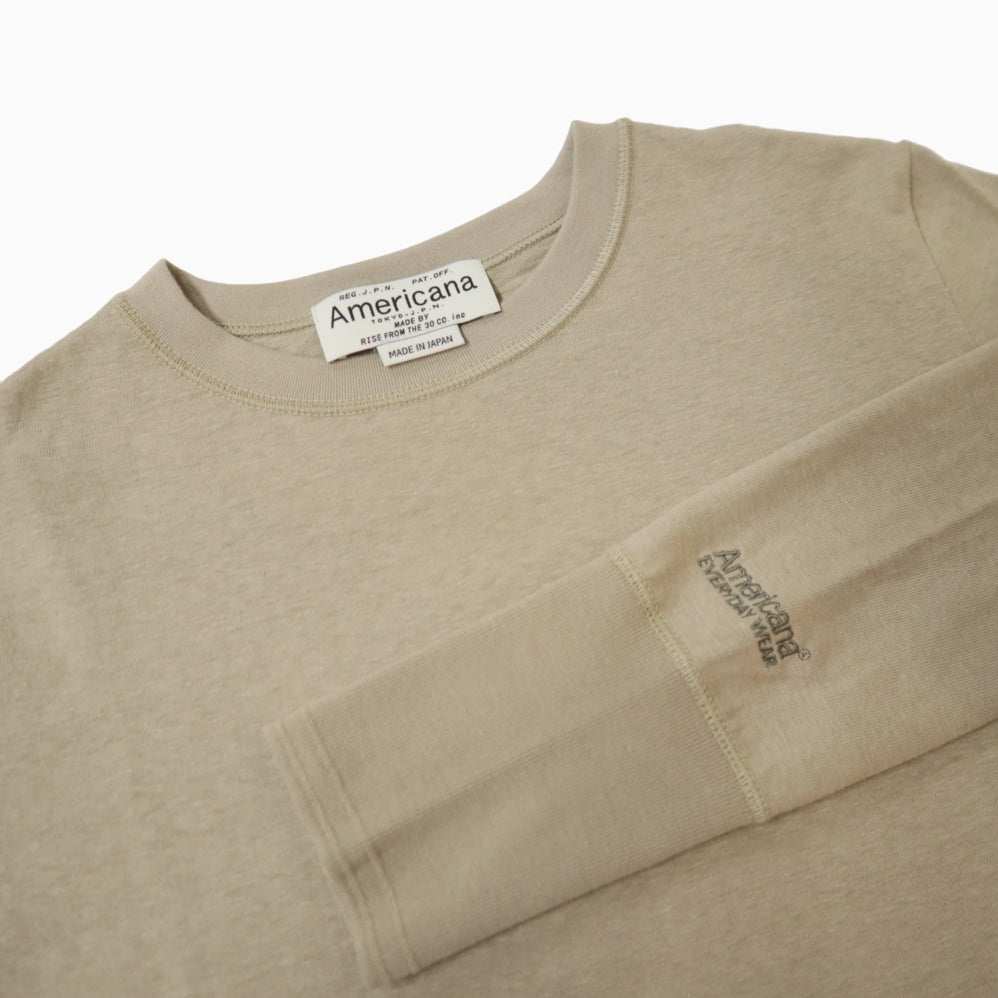 Americana(アメリカーナ)レディース　アメリカーナ　ロングTシャツ【BRF-791A】