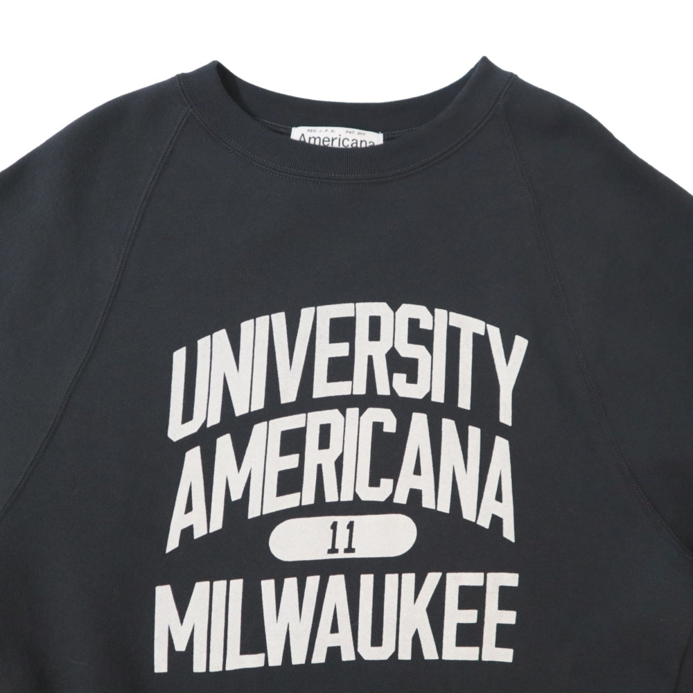 Americana(アメリカーナ)レディース ボリュームスリーブ クルーネックスウェット【BRF-797A-2】