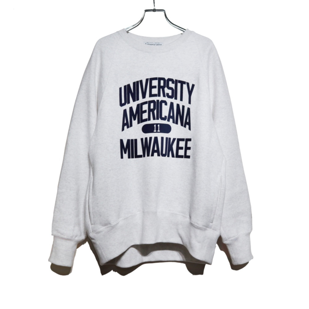 Americana(アメリカーナ)レディース ボリュームスリーブ クルーネックスウェット【BRF-797A-2】