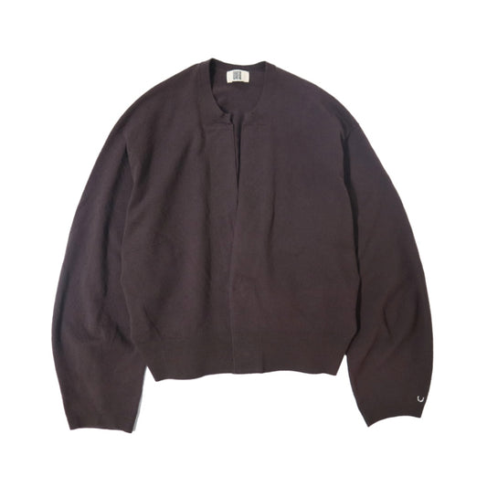 unfil(アンフィル)レディース　ストレッチ オーガニックコットン クルーネック カーディガン "STRETCH ORGANIC COTTON CREW-NECK C/D"【WXSP-UW115】
