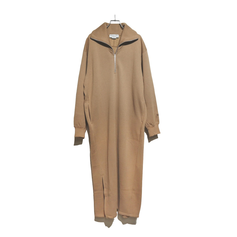 Americana(アメリカーナ)レディース 裏起毛ハーフジップワンピース【BRF-795A】