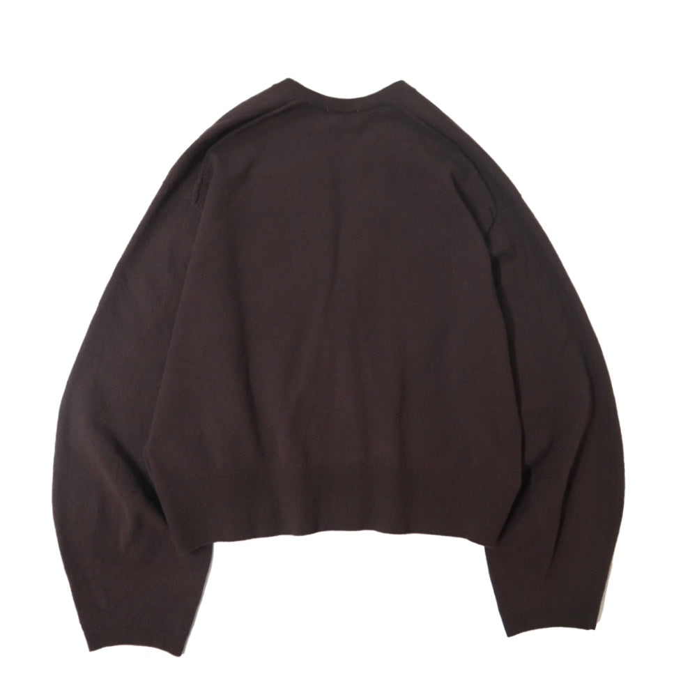 unfil(アンフィル)レディース　ストレッチ オーガニックコットン クルーネック カーディガン "STRETCH ORGANIC COTTON CREW-NECK C/D"【WXSP-UW115】