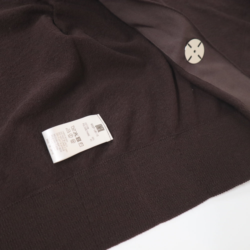unfil(アンフィル)レディース　ストレッチ オーガニックコットン クルーネック カーディガン "STRETCH ORGANIC COTTON CREW-NECK C/D"【WXSP-UW115】