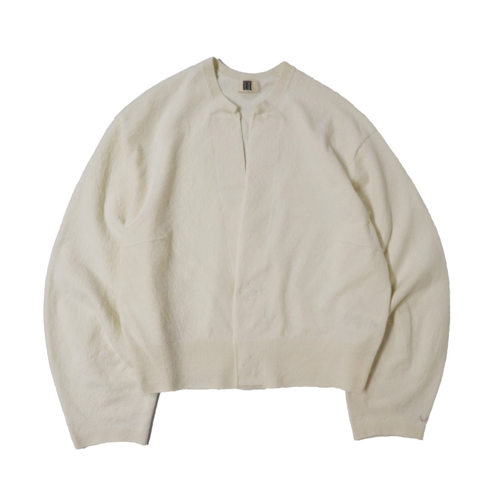 unfil(アンフィル)レディース　ストレッチ オーガニックコットン クルーネック カーディガン "STRETCH ORGANIC COTTON CREW-NECK C/D"【WXSP-UW115】