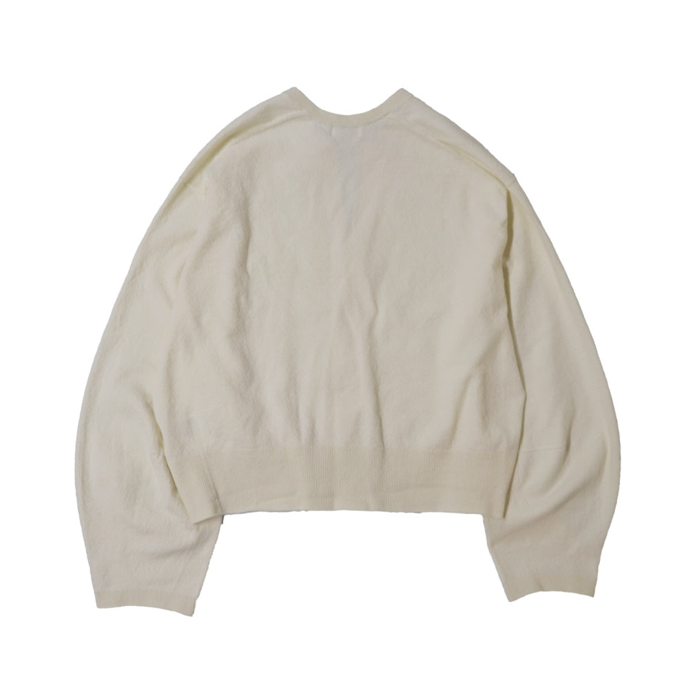 unfil(アンフィル)レディース　ストレッチ オーガニックコットン クルーネック カーディガン "STRETCH ORGANIC COTTON CREW-NECK C/D"【WXSP-UW115】