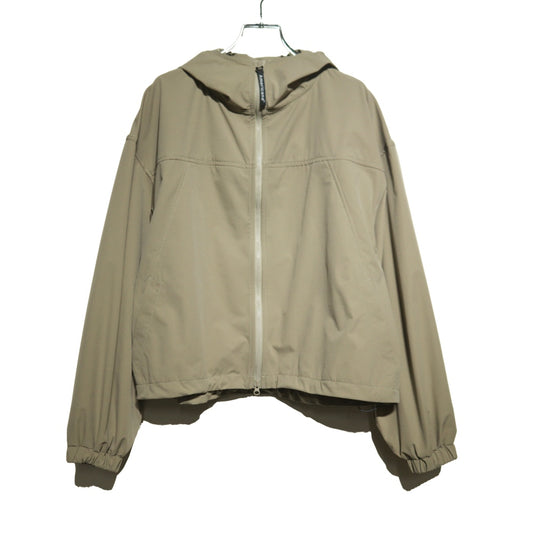 Americana(アメリカーナ)レディース Polyester Taffeta 4Way Strech Cropped Zip Up Hoodie ポリエステル タフタ 4Way ジップ アップ フーディー【RFT-S-008】