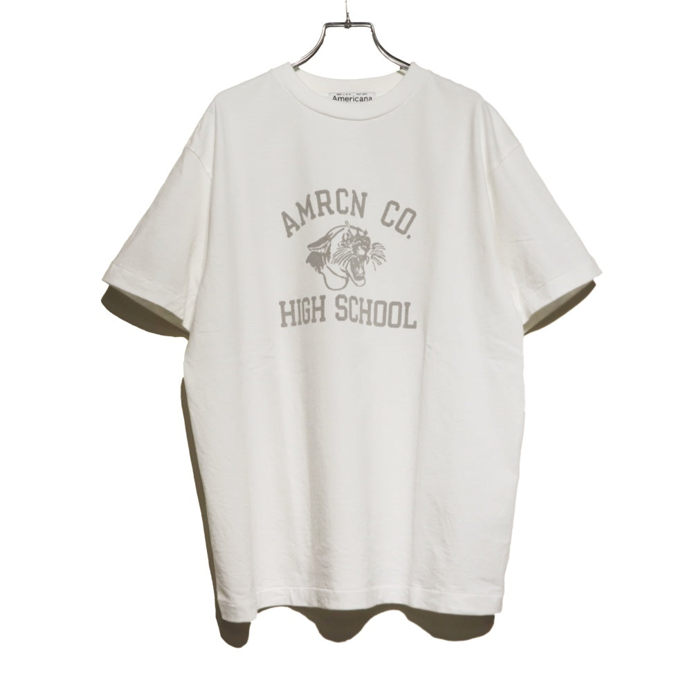 Americana(アメリカーナ)レディース AMRCN CO.HIGH SCHOOL USED加工 Tシャツ【BRF-782A/2】