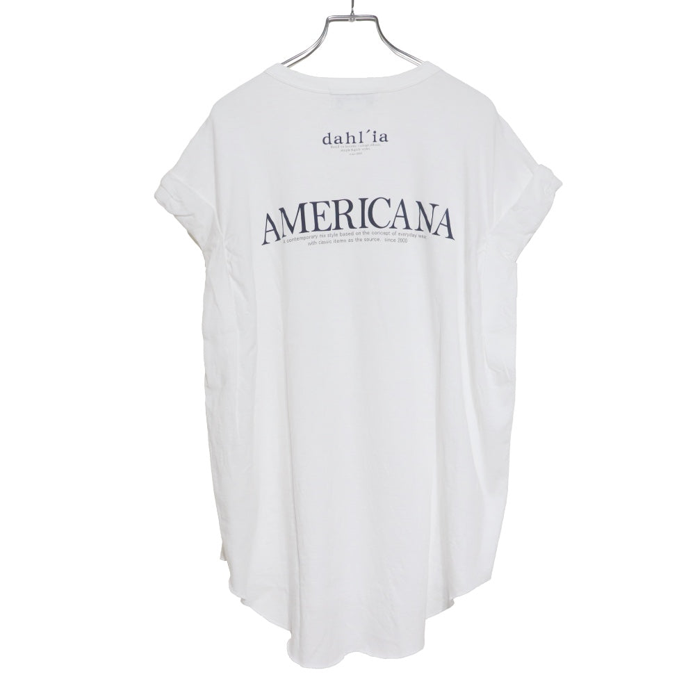 Americana(アメリカーナ)レディース Americana x dahl’ia/ リメイク プリントT【BRF-M-787 DA】