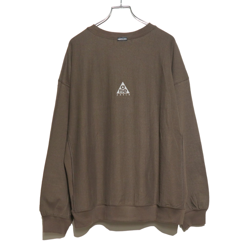 アメリカーナ Americana(アメリカーナ)レディース リヴァースウィーブロングスリーブ