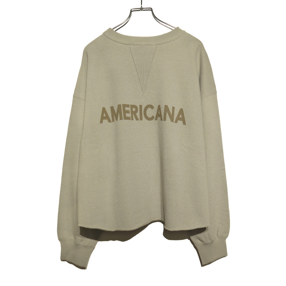 Americana(アメリカーナ)レディース クロップドカットオフスウェット【BRF-736A/1】