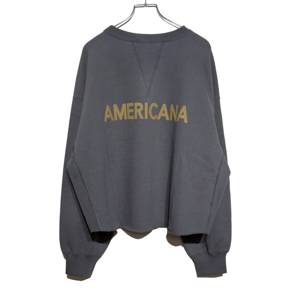 Americana(アメリカーナ)レディース クロップドカットオフスウェット【BRF-736A/1】