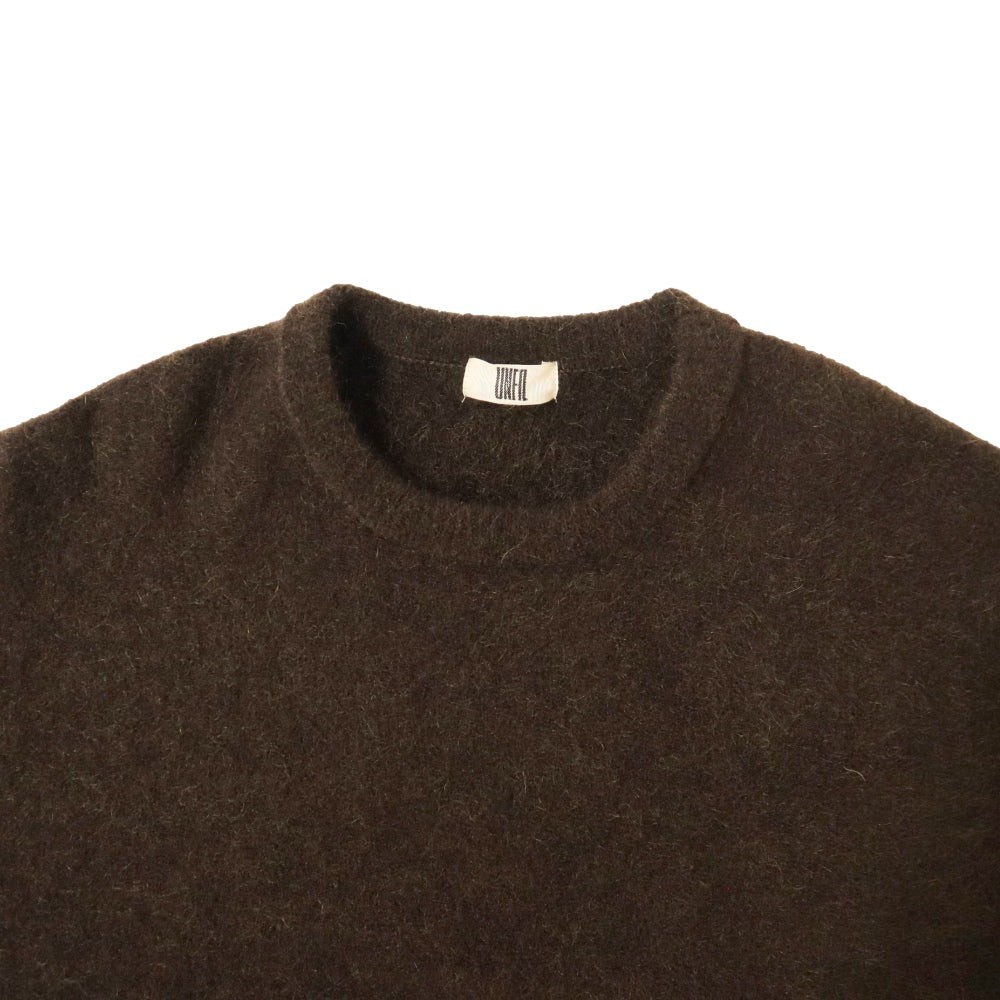 unfil(アンフィル)レディース　ストレッチスーパーキッドモヘアクルーネック　 "STRETCH SUPERKID MOHAIR CREW-NECK P/O"【WVFL-UW114】