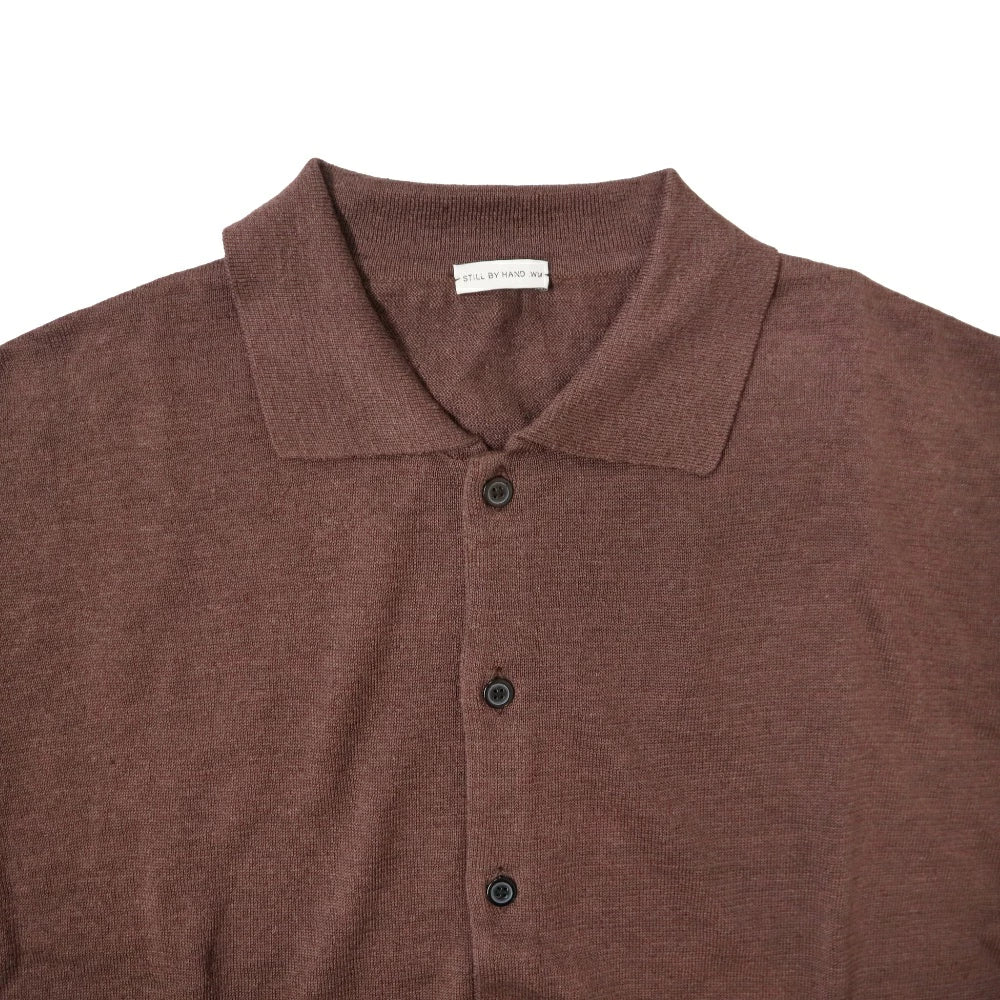 STILL BY HAND(スティル バイ ハンド) レディース　Linen/Cotton Half Sleeve Knit Cardigan リネン/コットン ハーフスリーブ ニットカーディガン【KN04262WM】