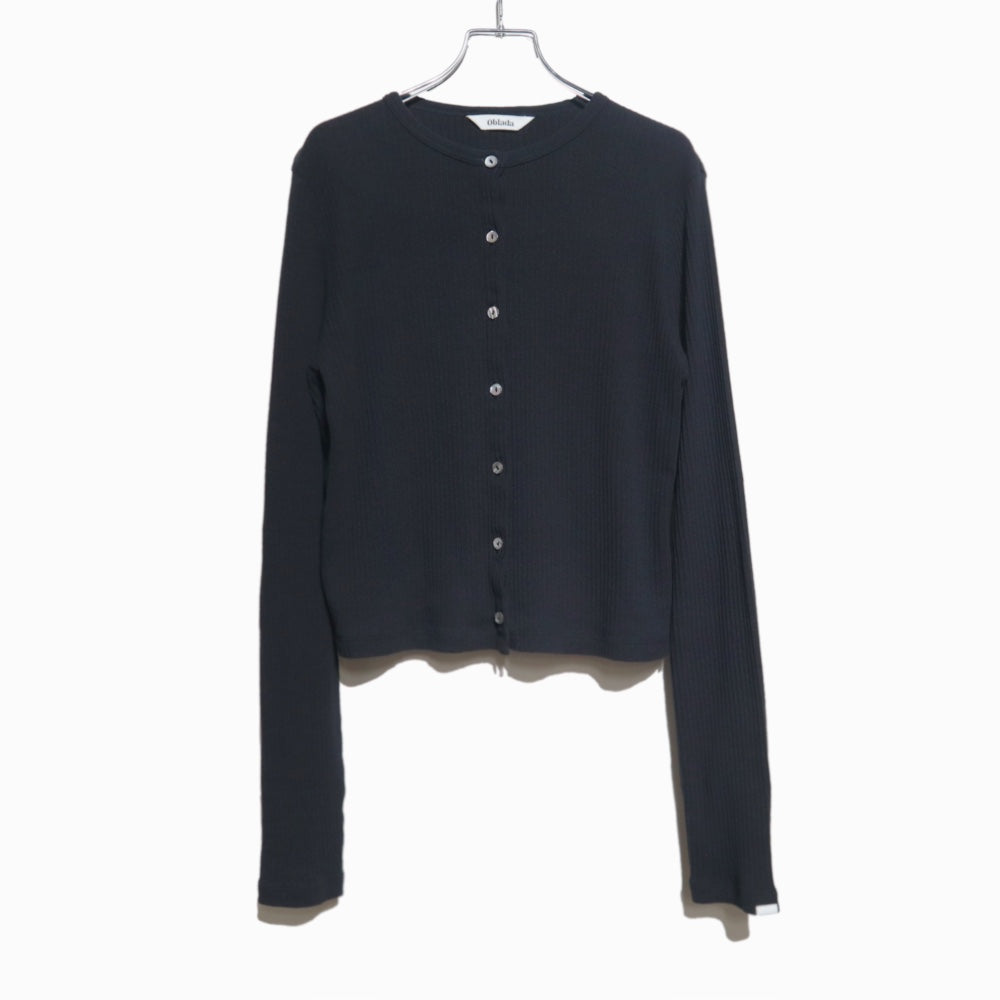 oblada(オブラダ)レディース"RIB CARDIGAN"リブカーディガン【M2510CU08】