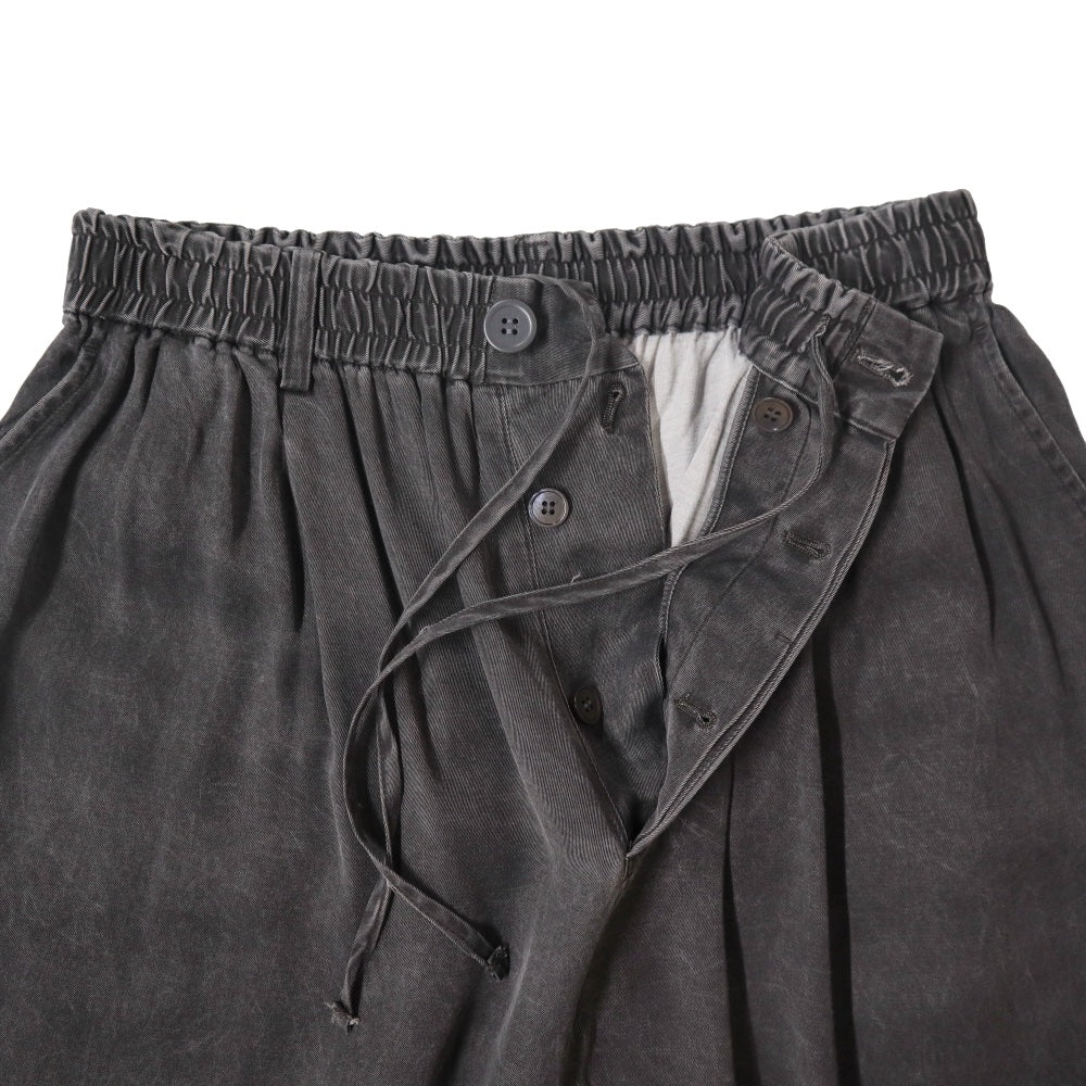 unfil(アンフィル)レーヨンギャバジンピグメントウォッシュビッグイージートラウザーズ　"RAYON GABARDINE PIGMENT WASHED BIG EASY TROUSERS" 【WXSP-UW104】