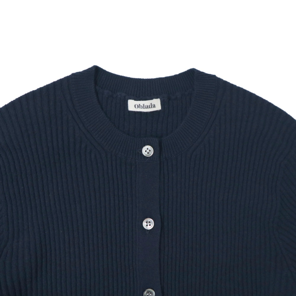 oblada(オブラダ)レディース"RIB CARDIGAN"リブカーディガン【S2610KN03】