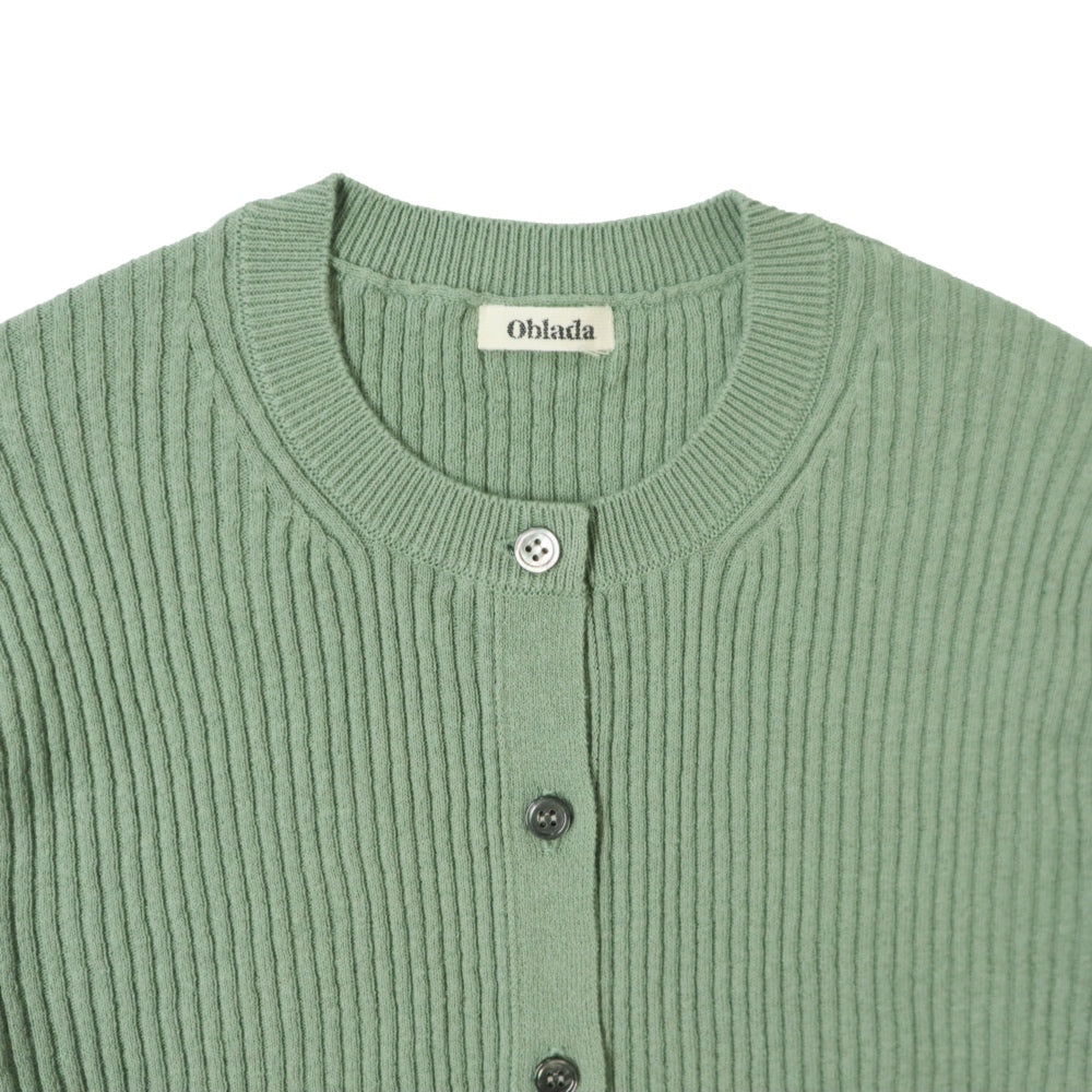 oblada(オブラダ)レディース"RIB CARDIGAN"リブカーディガン【S2610KN03】
