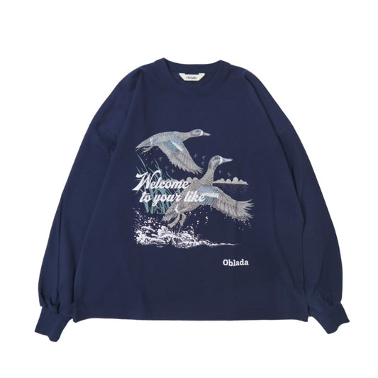 oblada(オブラダ)レディース バード ロング Tシャツ "BIRD LONG TEE"【S2610CU13】