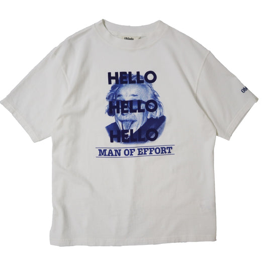 oblada(オブラダ)レディース"MAN OF EFFORT TEE"グラフィック フロッキー Tシャツ【S2610CU17】