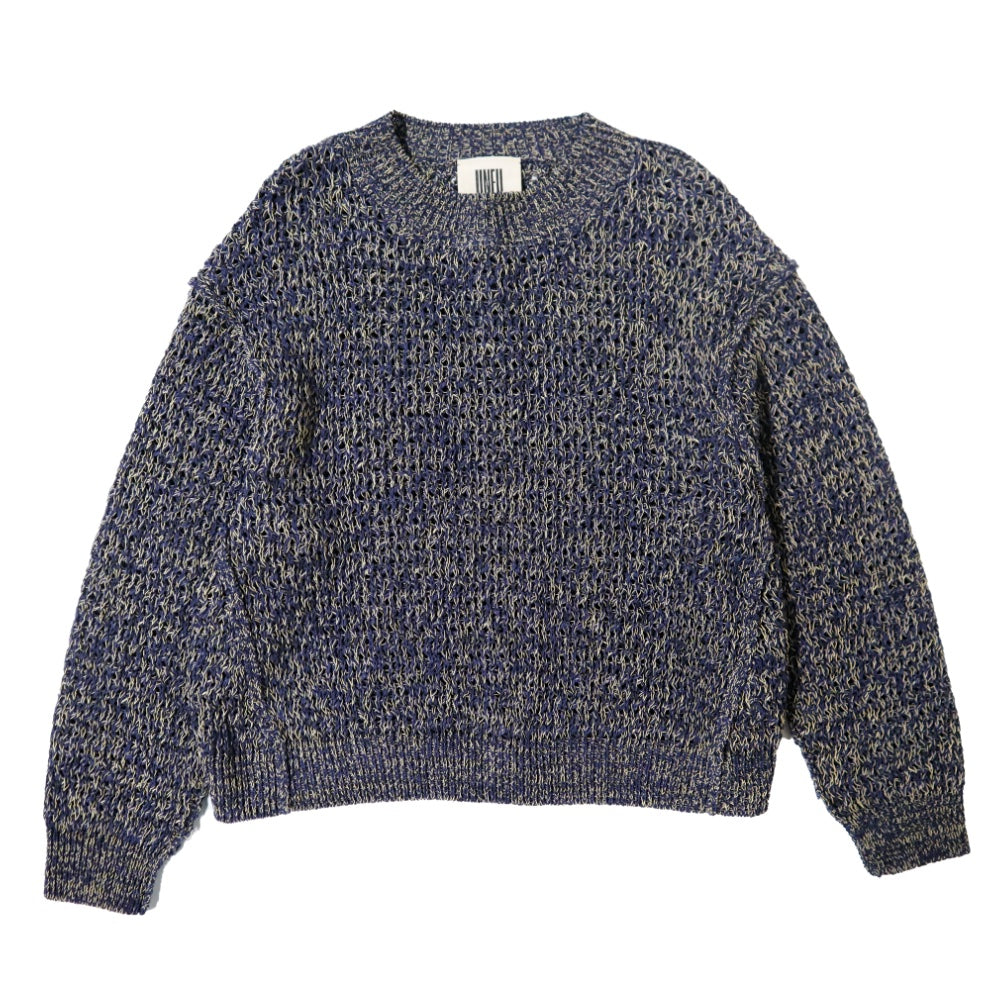 unfil(アンフィル)レディース　ダブルハニカムメッシュニットクルーネックP/O "DOUBLE HONEYCOMB MESH-KNIT CREW-NECK P/O"【WXSP-UW113】