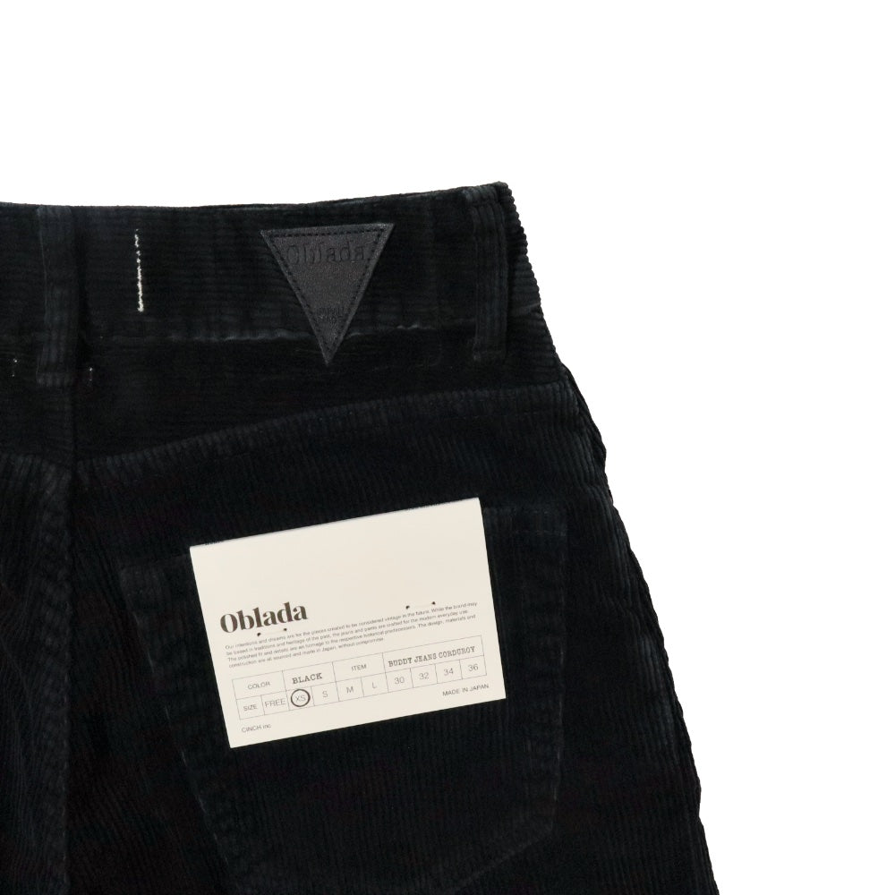 oblada(オブラダ) "BUDDY JEANS CORDUROY" バディージーンズ コーデュロイ【 F2610PT02】
