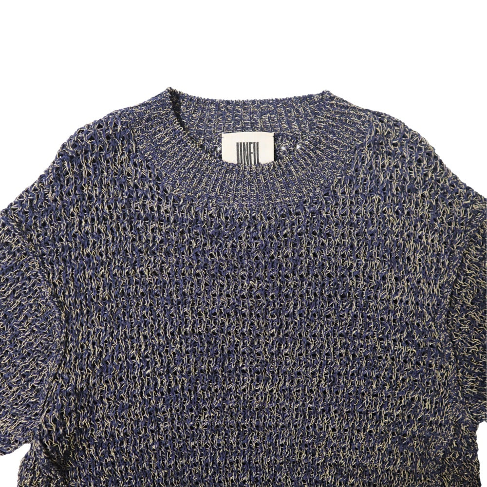 unfil(アンフィル)レディース　ダブルハニカムメッシュニットクルーネックP/O "DOUBLE HONEYCOMB MESH-KNIT CREW-NECK P/O"【WXSP-UW113】