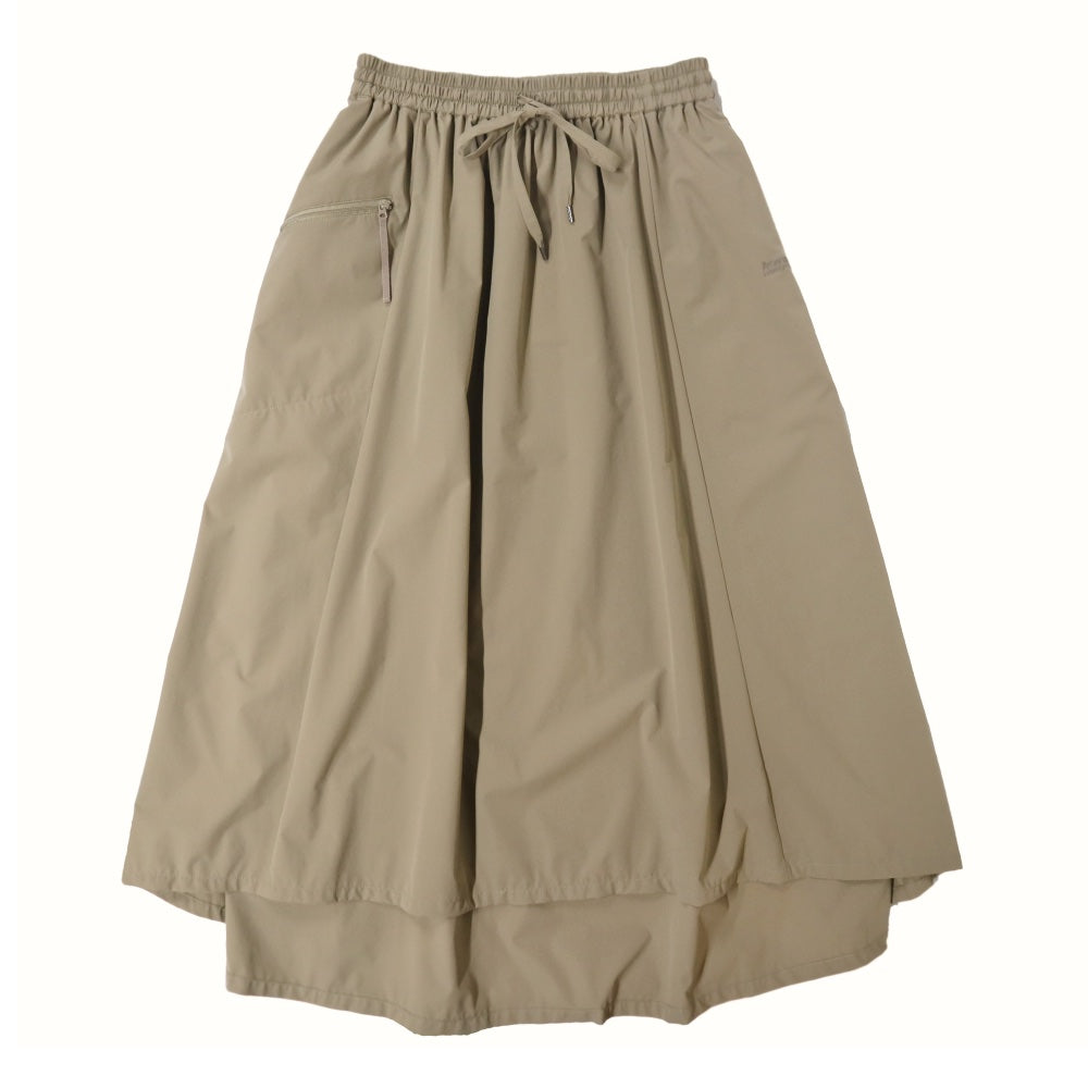 Americana(アメリカーナ)レディース Polyester Taffeta 4Way Strech Waist Gather Skirts  ポリエステル タフタ 4Way ストレッチ ウエスト ギャザー スカート【RFT-S-007】