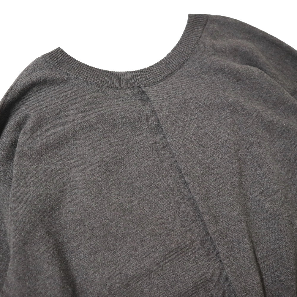 unfil(アンフィル)レディース　ソフトヤク＆コットン ドレープフロントニット　 "SOFT YAK & COTTON DRAPED-FRONT KNIT P/O"【WXSP-UW107】