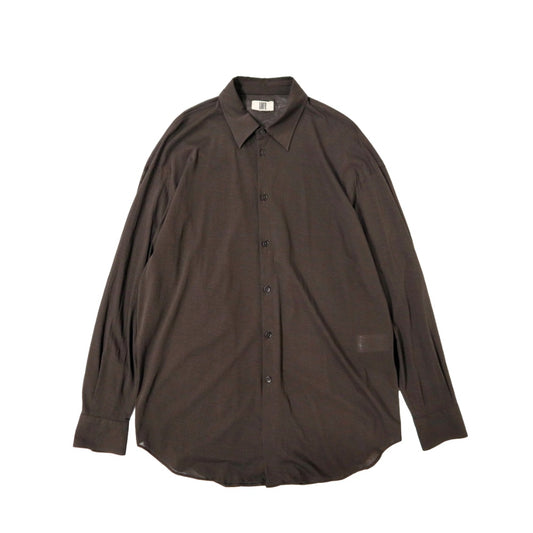 unfil(アンフィル)レディース　強撚コットン シアージャージー フルイドシャツ "twisted cotton sheer jersey fluid shirt"【WXSP-UW124】