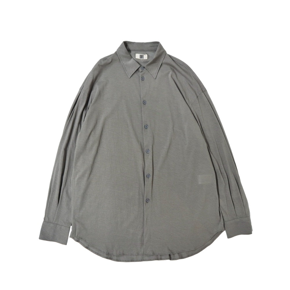 unfil(アンフィル)レディース　強撚コットン シアージャージー フルイドシャツ "twisted cotton sheer jersey fluid shirt"【WXSP-UW124】