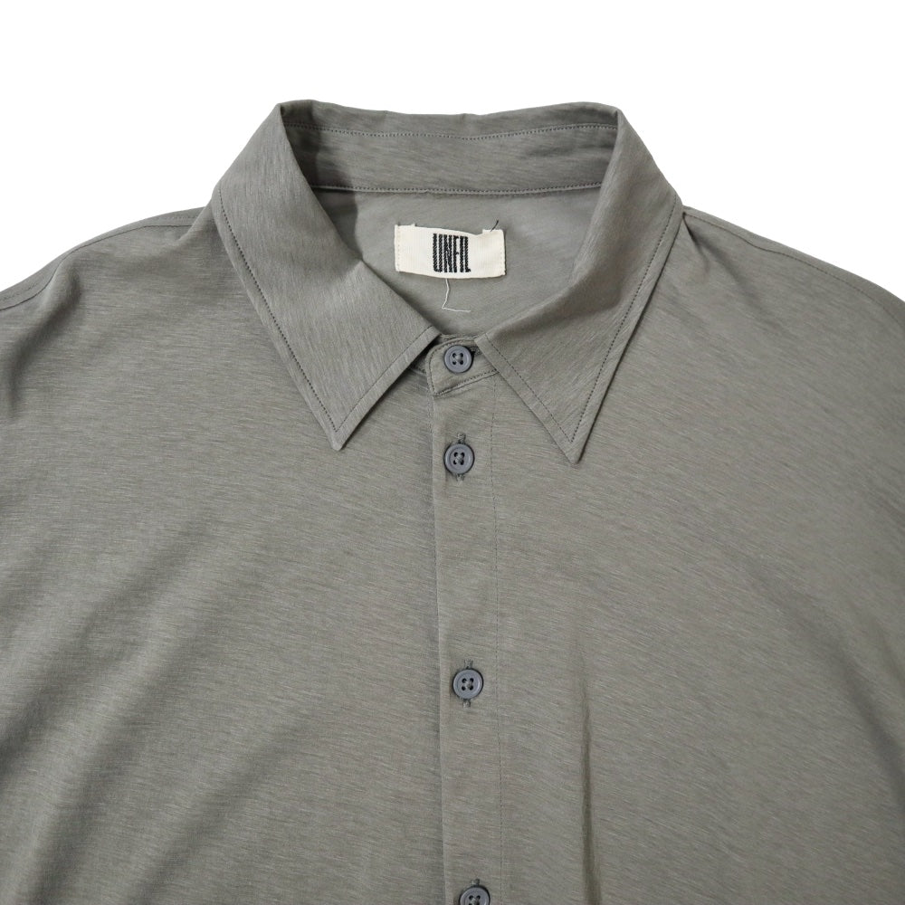 unfil(アンフィル)レディース　強撚コットン シアージャージー フルイドシャツ "twisted cotton sheer jersey fluid shirt"【WXSP-UW124】