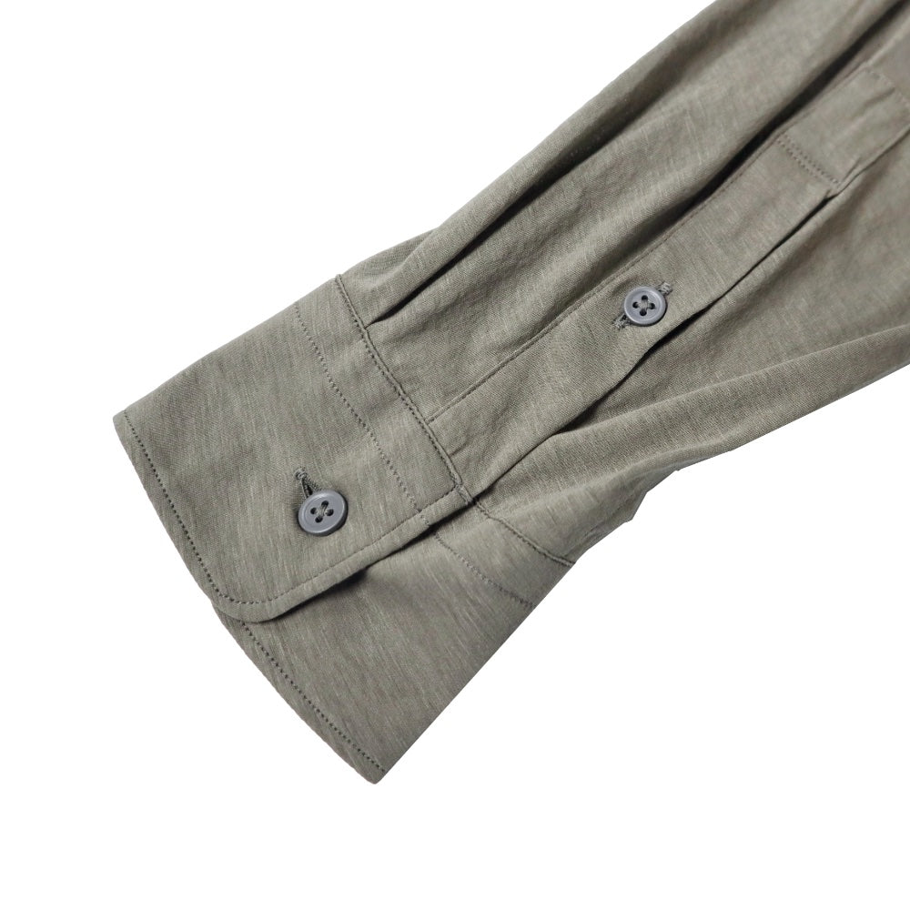 unfil(アンフィル)レディース　強撚コットン シアージャージー フルイドシャツ "twisted cotton sheer jersey fluid shirt"【WXSP-UW124】
