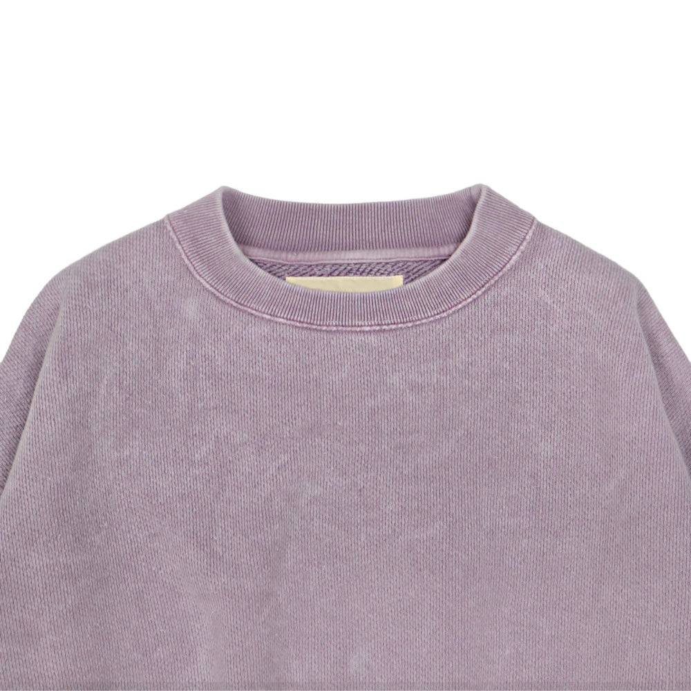 unfil(アンフィル)レディース　ワイドボディスウェットシャツ "chunky terry bleach -out wide body sweatshirt"【WFSP-UW113】