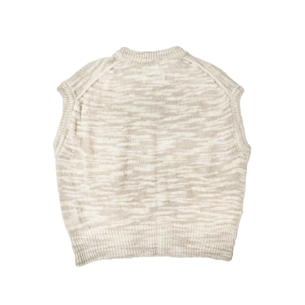 unfil(アンフィル)レディース　リネン＆シルク メランジ スラブヤーン ベスト　"LINEN & SILK MELANGE SLUB YARN VEST"【WXSP-UW102】