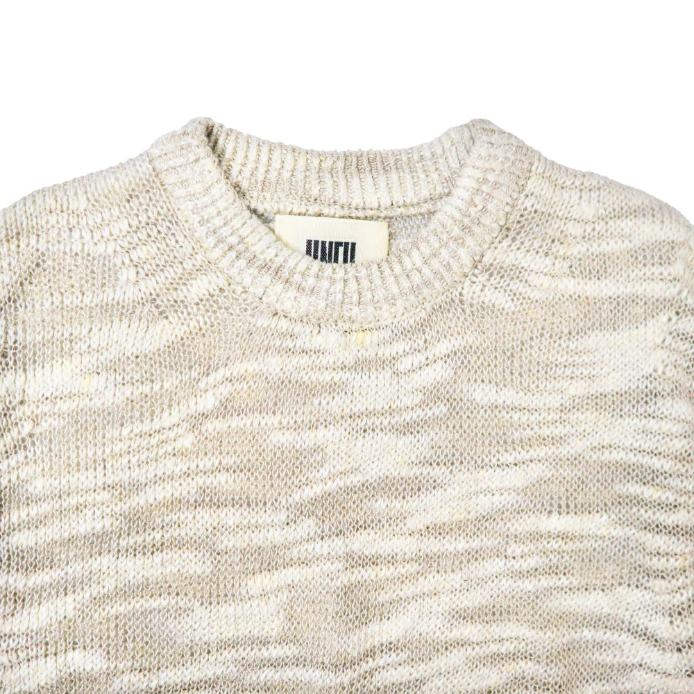unfil(アンフィル)レディース　リネン＆シルク メランジ スラブヤーン ベスト　"LINEN & SILK MELANGE SLUB YARN VEST"【WXSP-UW102】