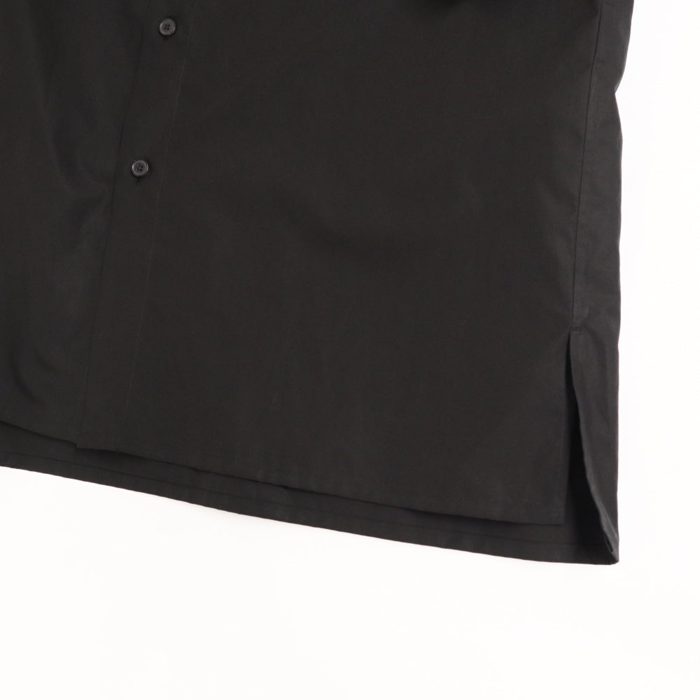 YLÈVE(イレーヴ) メンズ/ FINX COTTON WEATHER SHIRT フィンクスコットン ウェザークロス バンドカラーシャツ【1705250008】