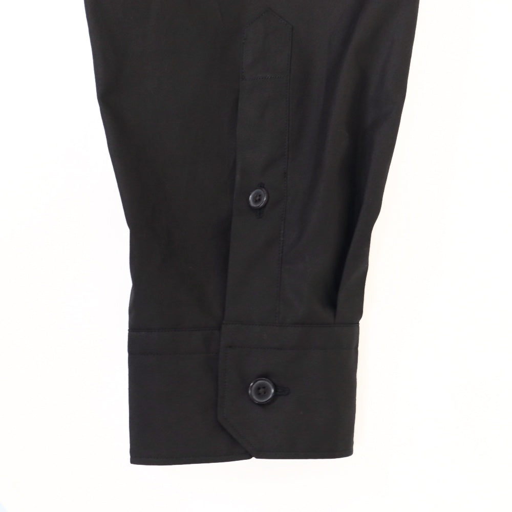 YLÈVE(イレーヴ) メンズ/ FINX COTTON WEATHER SHIRT フィンクスコットン ウェザークロス バンドカラーシャツ【1705250008】