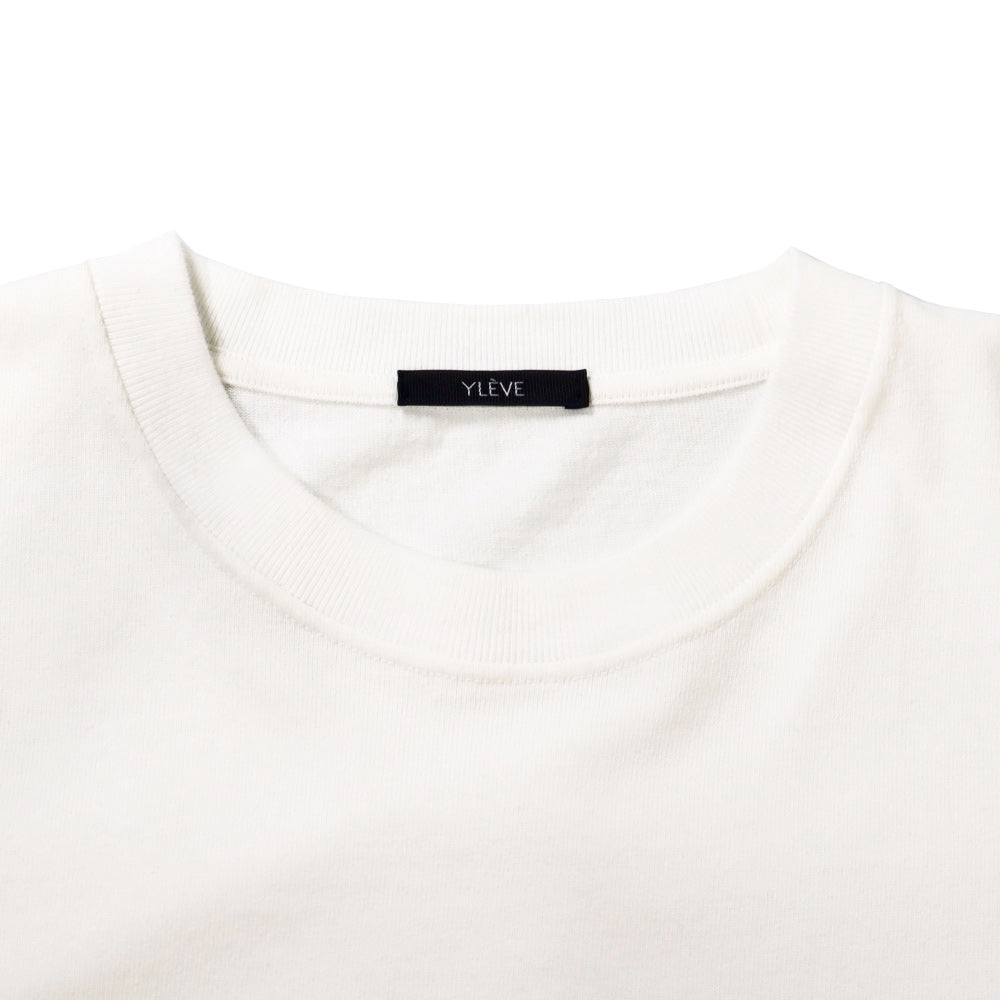 YLÈVE(イレーヴ) メンズ/ OPEN END COTTON PIGMENT DYE PULL OVER  オープンエンド コットン ピグメントダイ L/S Tシャツ【1705266096】
