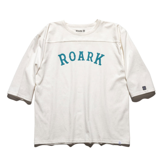 ROARK REVIVAL(ロアーク リバイバル)“MEDIEVAL LOGO” 3/4 SLEEVE TEE【RFTJ1000-WHT】