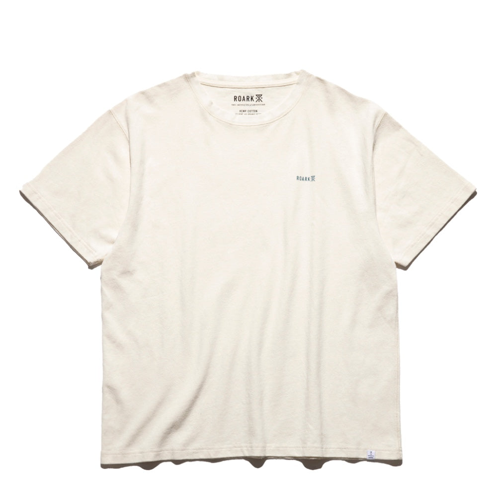 ROARK REVIVAL(ロアーク リバイバル)HEMPCOTTON H/W TEE ヘンプ コットン Tシャツ【RTJH1020-WHT/EGP】