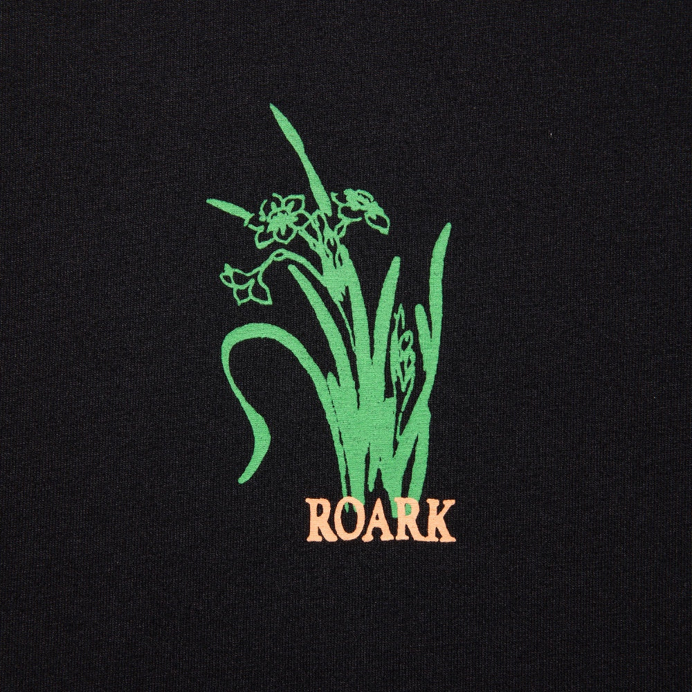 ROARK REVIVAL(ロアーク リバイバル)"GARDEN" L/S TEE プリント ロングスリーブ Tシャツ【RLTJ954-BLK】