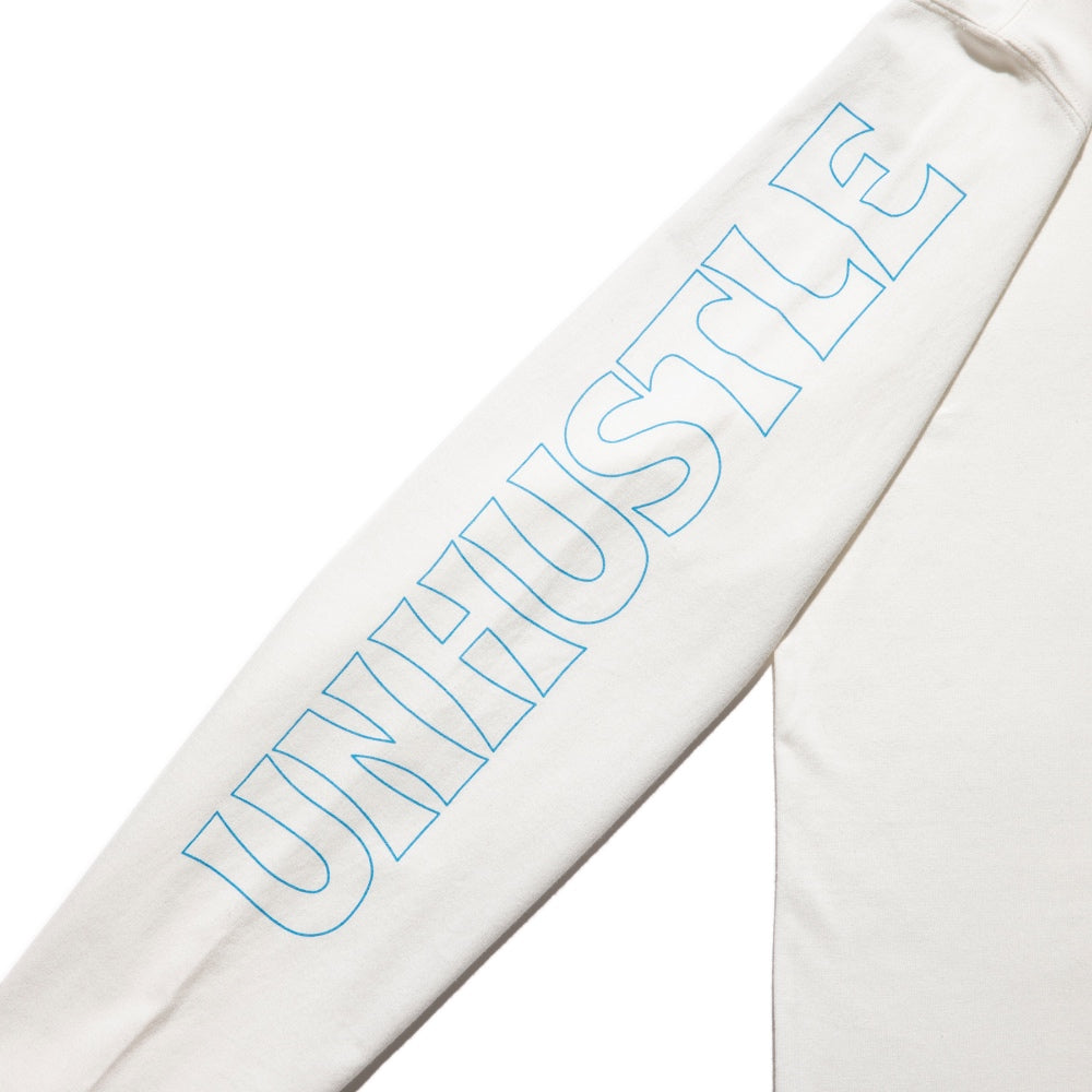 ROARK REVIVAL(ロアーク リバイバル)"UNHUSTLE" L/S TEE プリント ロングスリーブ Tシャツ【RLTJ958-WHT】