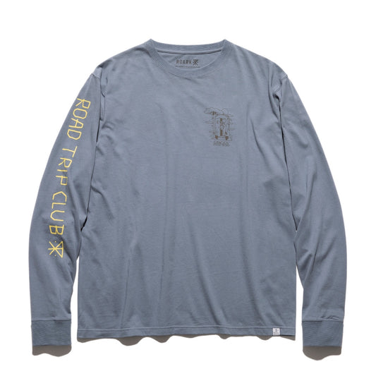 ROARK REVIVAL(ロアーク リバイバル)"LOAD TRIP CLUB" L/S TEE プリント ロングスリーブ Tシャツ【RLTJ957-FBL】