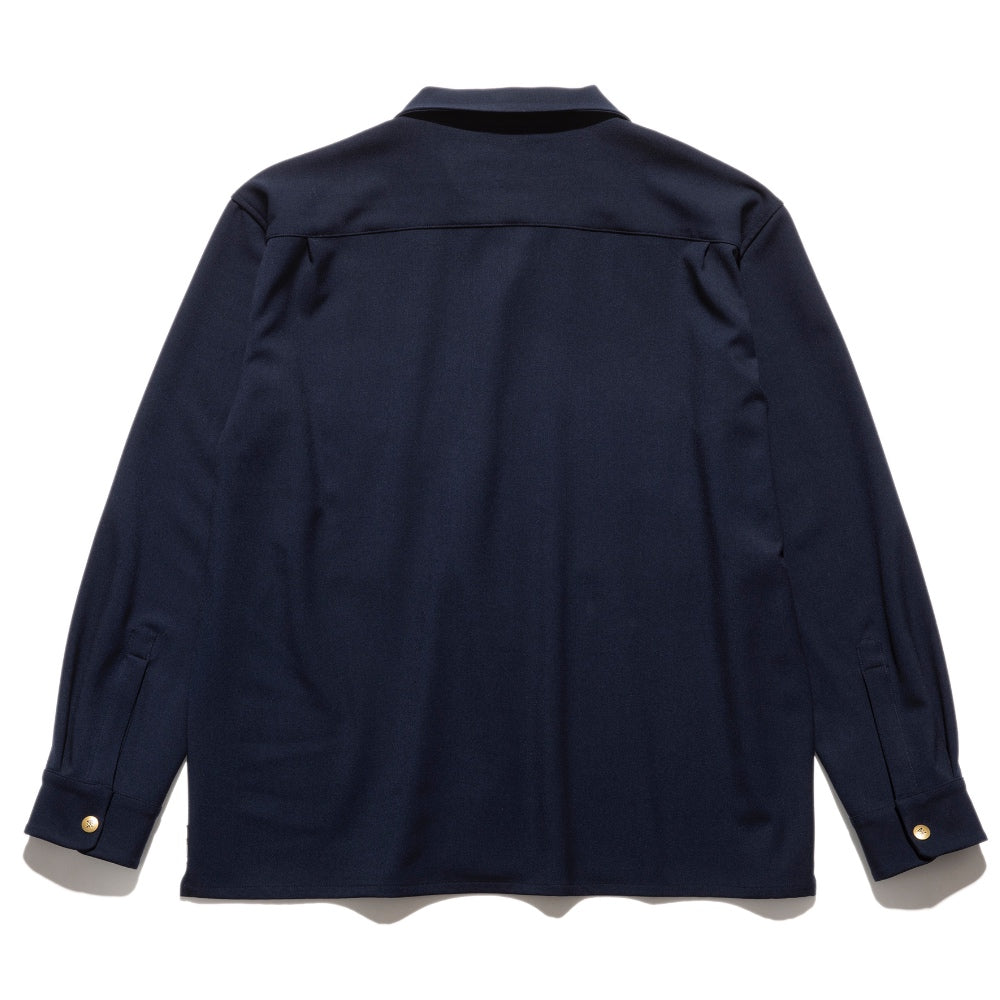 ROARK REVIVAL(ロアーク リバイバル)SHIPMAN CAMP SHIRTS CPO キャンプカラーシャツ【RWJ951-NVY】